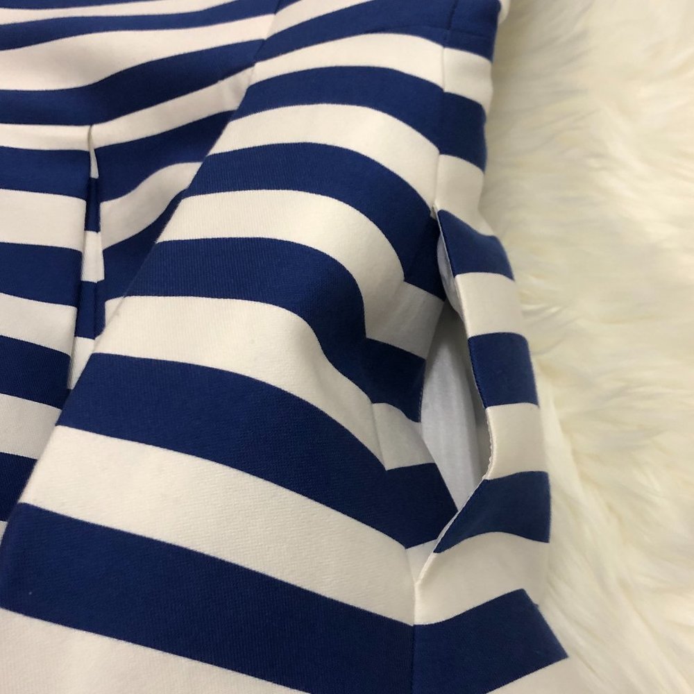 ✨HOST PICK✨ Kate Spade Striped Pleated Skater Dress - Size 0 - Picture 3 of 8